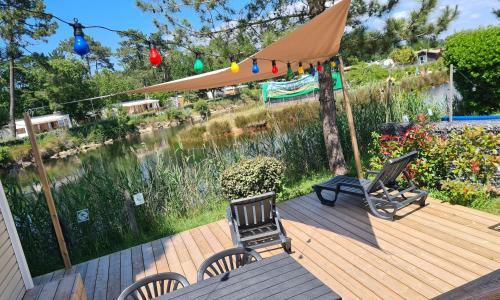 Mobil home Lège Cap Ferret Camping 4 étoiles Les Viviers