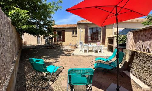 Maison plein-pied climatisée avec garage et jardin/terrasse