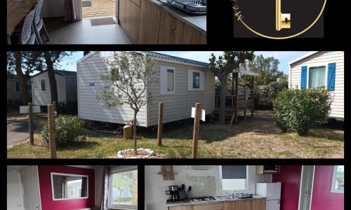 Mobil home 5 personnes dans camping 800m plage