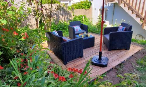 Le Transat, à 5 min de la superbe plage du Cap-Coz à Fouesnant, proche des commerces