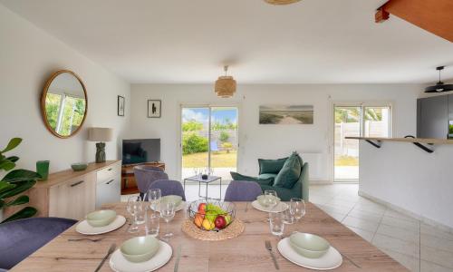 Maison pour 5 avec jardin à 350m de la plage