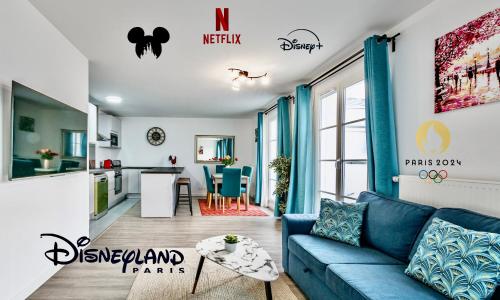 CARTIER - Appartement moderne à 10 minutes de Disneyland Paris PARKING WIFI GRATUIT