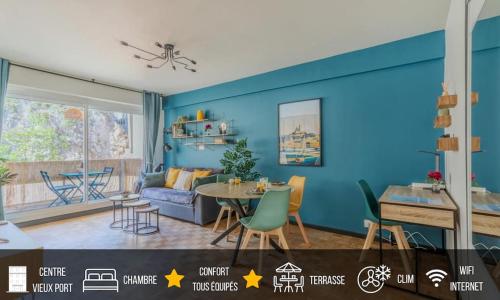 Divine Idylle Central Vieux-Port Terrasse Clim