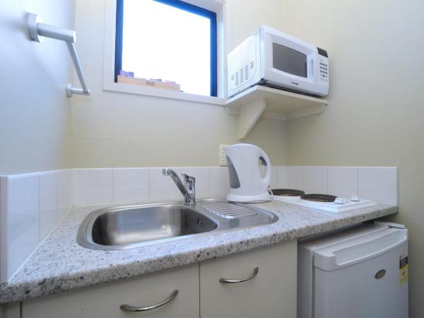 Tudor Court Motor Lodge : photo 6 de la chambre master studio with walk-in shower