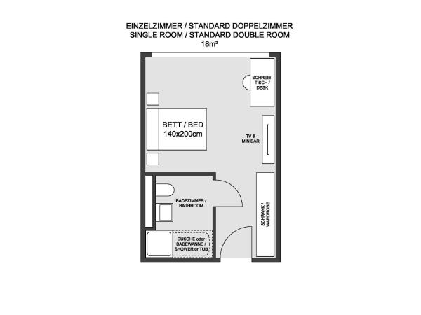 Auszeit Hotel Düsseldorf - das Frühstückshotel - Partner of SORAT Hotels : photo 1 de la chambre chambre simple confort