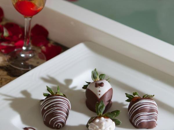 Hosteria Las Quintas Hotel Restaurante Bar : photo 4 de la chambre suite avec 2 lits doubles et baignoire spa