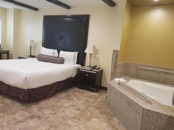 Tuscan Garden Inn : photo 5 de la chambre chambre lit king-size avec baignoire spa