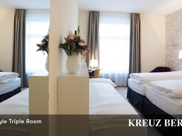 Kreuz Bern Modern City Hotel : photo 5 de la chambre chambre triple Élégante