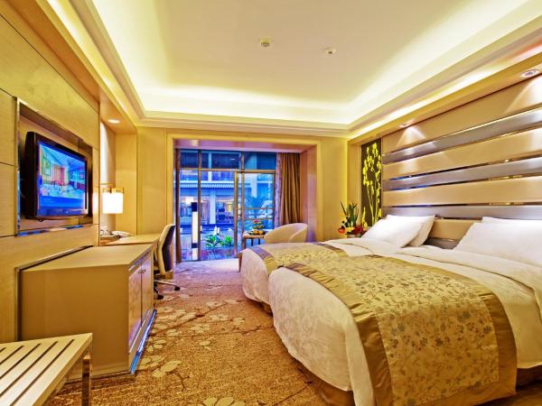 Chengdu Wangjiang Hotel : photo 1 de la chambre chambre lits jumeaux - vue sur jardin