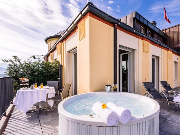 Art Deco Hotel Montana Luzern : photo 1 de la chambre penthouse junior suite corner