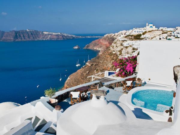 Anemomilos : photo 7 de la chambre villa 1 chambre avec piscine commune (hydor) - vue sur caldeira