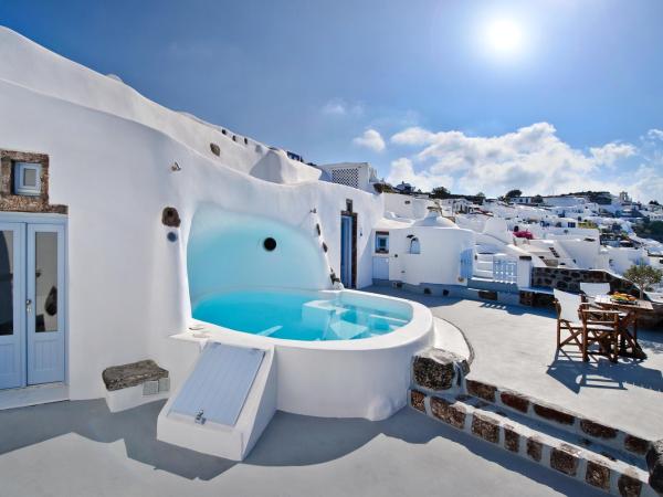 Anemomilos : photo 7 de la chambre villa avec piscine commune - vue sur caldeira