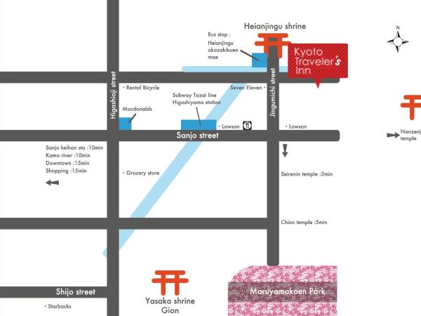 Kyoto Travellers Inn : photo 10 de la chambre chambre lits jumeaux standard de style japonais - non-fumeurs