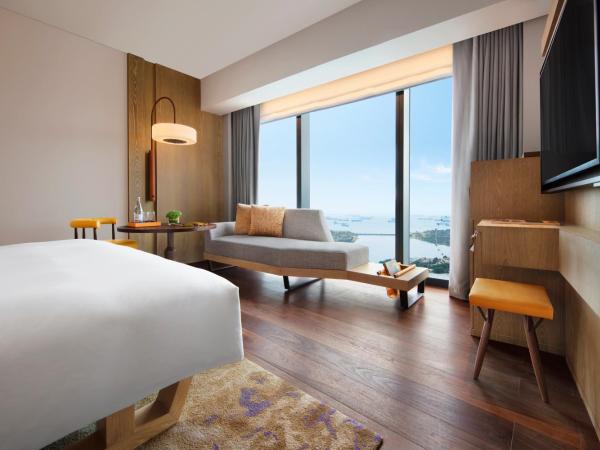 Andaz Singapore A Concept by Hyatt : photo 5 de la chambre chambre lit king-size deluxe - vue sur mer
