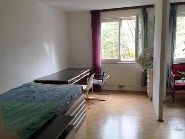 Room in maisonette with garden, parking place : photo 1 de la chambre grande chambre simple 