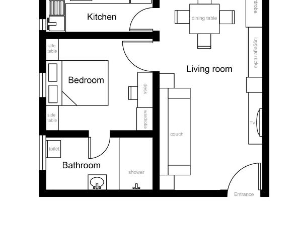 Clyford Suites : photo 3 de la chambre appartement 1 chambre avec cuisine