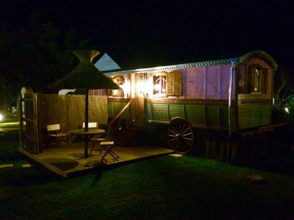 Mas des Rièges & Spa : photo 5 de la chambre roulotte supérieure climatisée