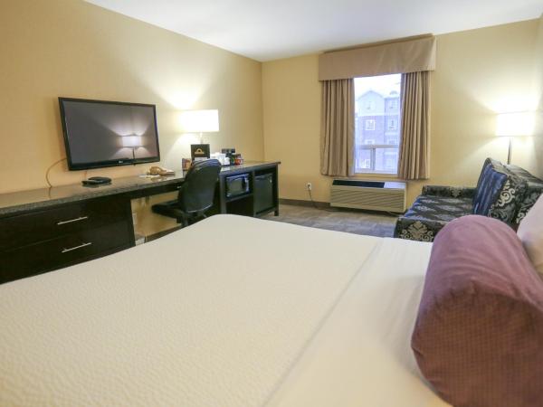 Days Inn by Wyndham Calgary Airport : photo 2 de la chambre chambre lit queen-size avec canapé-lit - accessible aux personnes à mobilité réduite - non-fumeurs