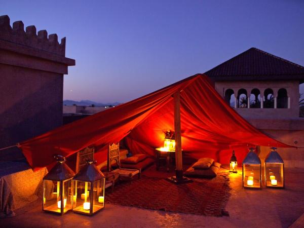 Ksar Char-Bagh Small Luxury Hotels : photo 1 de la chambre grande suite harim avec terrasse privée