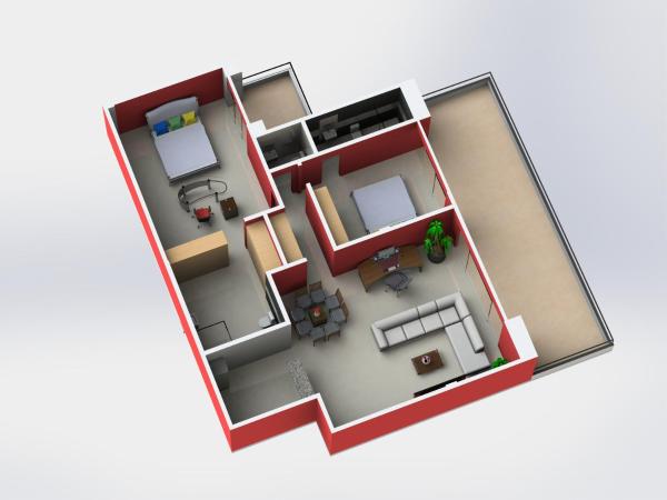 Don Limpone Apart Hotel : photo 10 de la chambre appartement familial