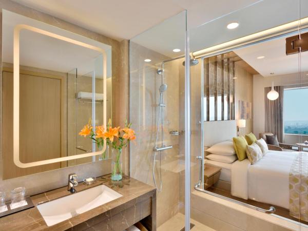 Radisson Gurugram Udyog Vihar : photo 7 de la chambre deluxe room with 10% discount on f&b services and spa 1+1 happy hours from 3:00 pm till 6:00 pm, guaranteed early check-in & late check-out for up to 2 hours