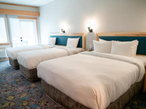Tunnel Mountain Resort : photo 2 de la chambre suite supérieure avec lits queen-size et lits jumeaux 