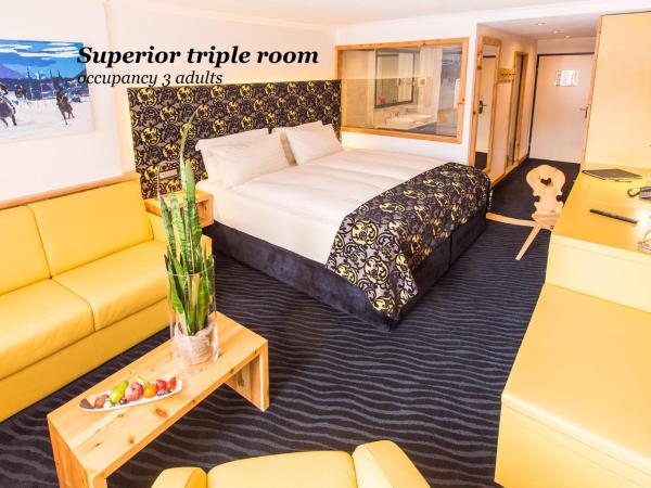 Sport & Wellnesshotel San Gian St. Moritz : photo 4 de la chambre chambre triple supérieure