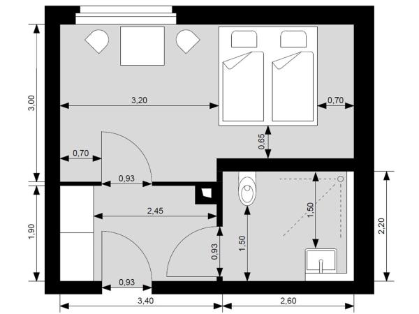 martas Gästehäuser Hauptbahnhof Berlin ehemals Jugendgästehaus : photo 4 de la chambre chambre simple - accessible aux personnes à mobilité réduite