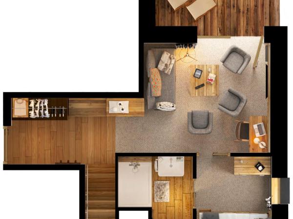 Hôtel Avancher : photo 8 de la chambre suite en duplex