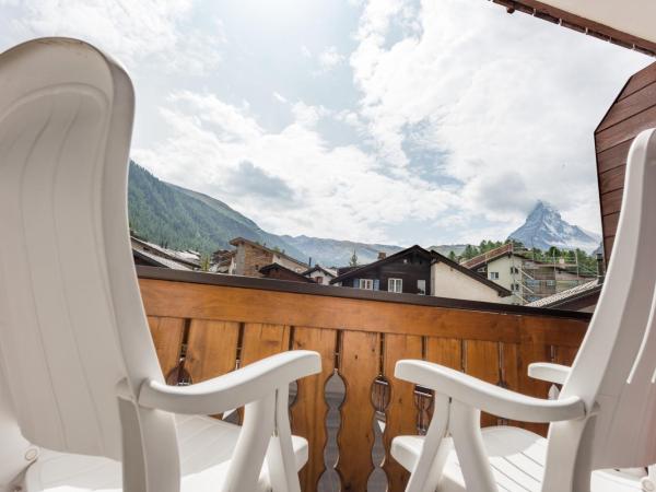 Hotel Rhodania : photo 5 de la chambre chambre double avec balcon ou terrasse - vue partielle sur mont cervin