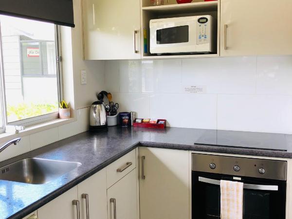 Red Rock Thermal Motel - Mineral Pool : photo 3 de la chambre studio deluxe avec cuisine entièrement Équipée