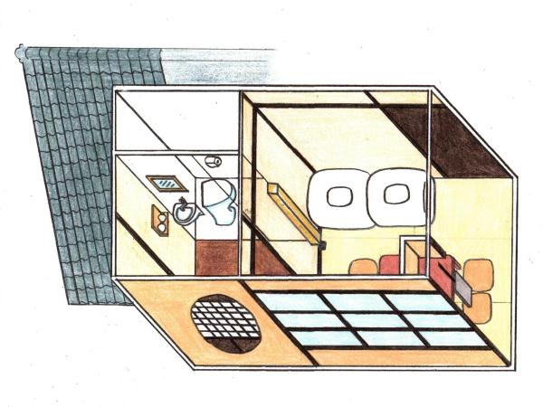 HARUYA Umekoji : photo 9 de la chambre chambre lits jumeaux de style japonais avec salle de bains commune