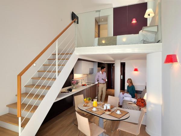 Résidence Residéal Premium Cannes : photo 1 de la chambre appartement duplex - côté jardin (3 adultes + 2 enfants)