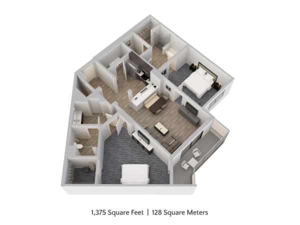 The Grove Resort & Water Park Orlando : photo 4 de la chambre condo 2 chambres - vue sur complexe (accès gratuit au parc aquatique)