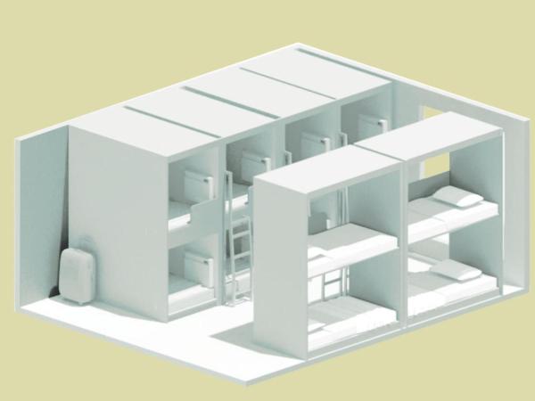 IMANO OSAKA SHINSAIBASHI HOSTEL : photo 5 de la chambre lit superposé dans dortoir mixte