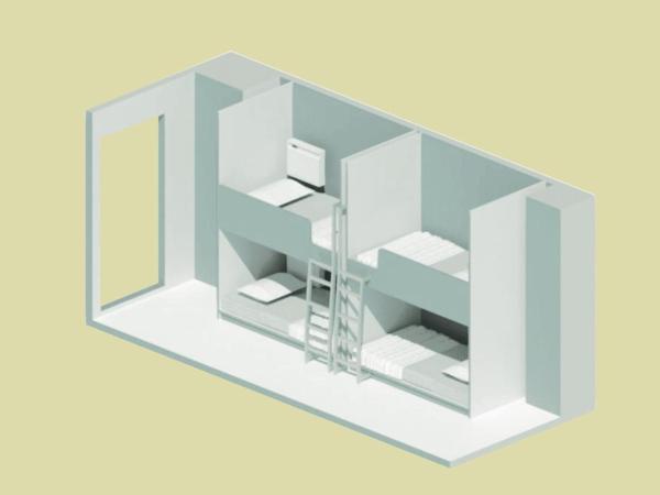 IMANO OSAKA SHINSAIBASHI HOSTEL : photo 9 de la chambre lit dans dortoir pour femmes de 6 lits