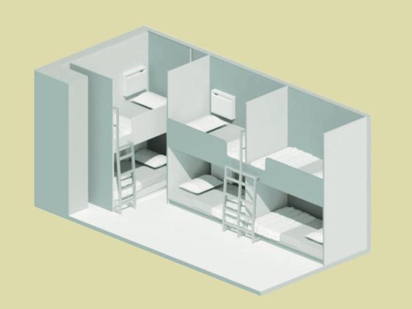 IMANO OSAKA SHINSAIBASHI HOSTEL : photo 10 de la chambre lit dans dortoir pour femmes de 6 lits