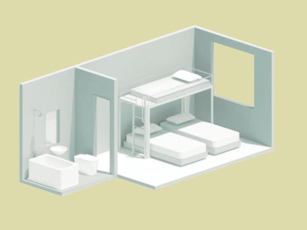 IMANO OSAKA SHINSAIBASHI HOSTEL : photo 9 de la chambre chambre lits jumeaux avec salle de bains privative