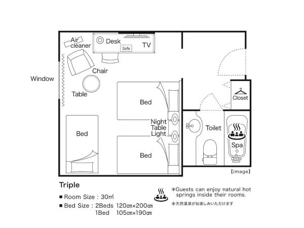 Hotel Hanshin Osaka : photo 2 de la chambre superior twin room with sofa bed - non-smoking
