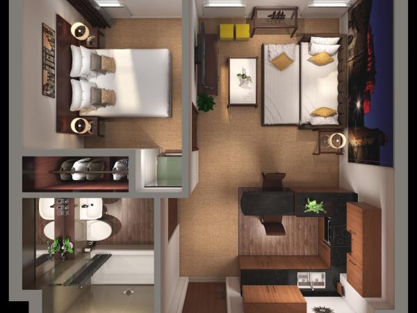 Stewart by Heeton Concept - Aparthotel Edinburgh : photo 5 de la chambre appartement supérieur 1 chambre