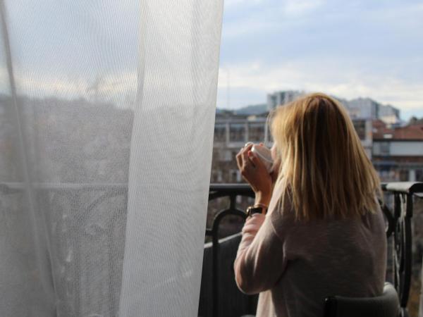 Hotel Tayko Bilbao : photo 6 de la chambre chambre simple avec balcon – vue sur rivière