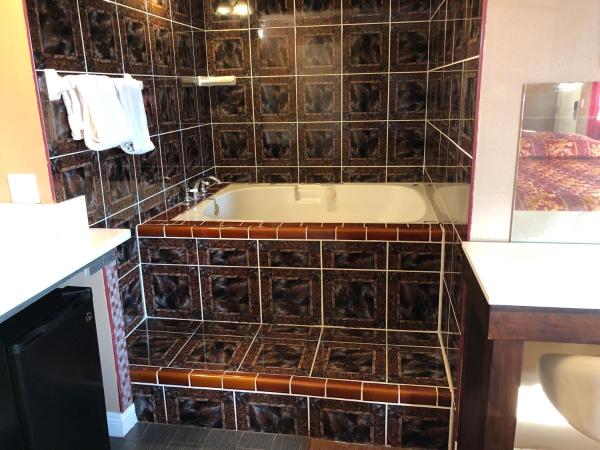 Flight Motel : photo 4 de la chambre chambre lit king-size avec baignoire spa