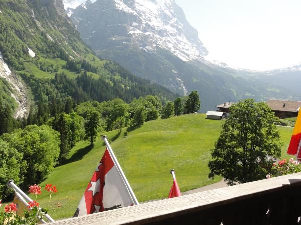Hotel Blümlisalp : photo 3 de la chambre chambre double avec balcon - vue sur eiger