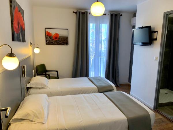 Hôtel les Arbousiers : photo 5 de la chambre chambre lits jumeaux confort