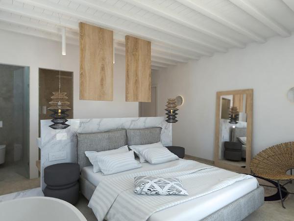 Apiro Mykonos : photo 2 de la chambre suite junior avec baignoire - vue sur mer