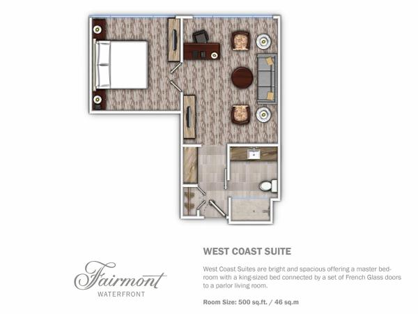 Fairmont Waterfront : photo 10 de la chambre suite lit king-size côte ouest