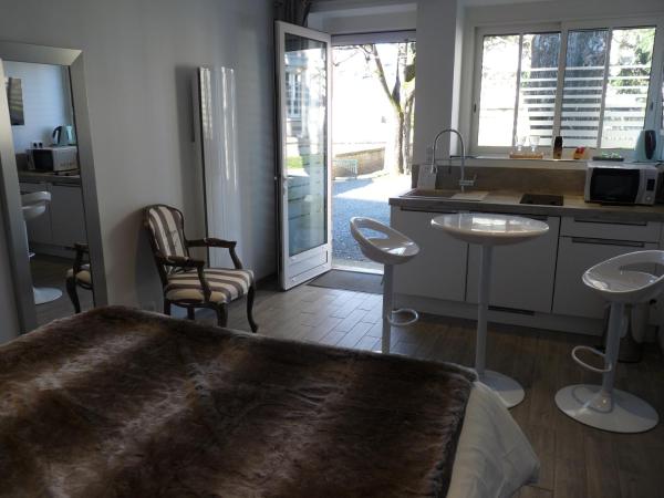 Chambres d'Hôtes Côté Parc-Côté Jardin avec parking privé gratuit : photo 3 de la chambre studio avec vue sur jardin