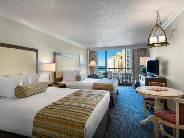 Coral Beach Resort : photo 2 de la chambre chambre avec coin cuisine et 2 lits queen-size - vue sur océan