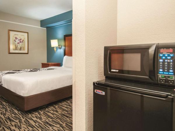 La Quinta Inn by Wyndham San Antonio Brooks City Base : photo 2 de la chambre 1 double bed, mobility/hearing accessible room, roll-in shower, non-smoking