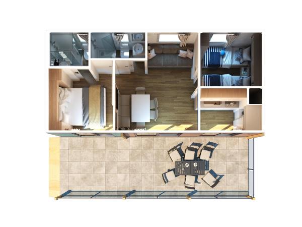 Mobilhome Victoria Camping Lanterna : photo 5 de la chambre mobile home